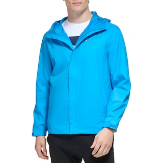 Foto 1 | Chaqueta Tommy Hilfiger Impermeable Azul para Hombre- Venta Internacional