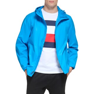 Foto 2 | Chaqueta Tommy Hilfiger Impermeable Azul para Hombre- Venta Internacional