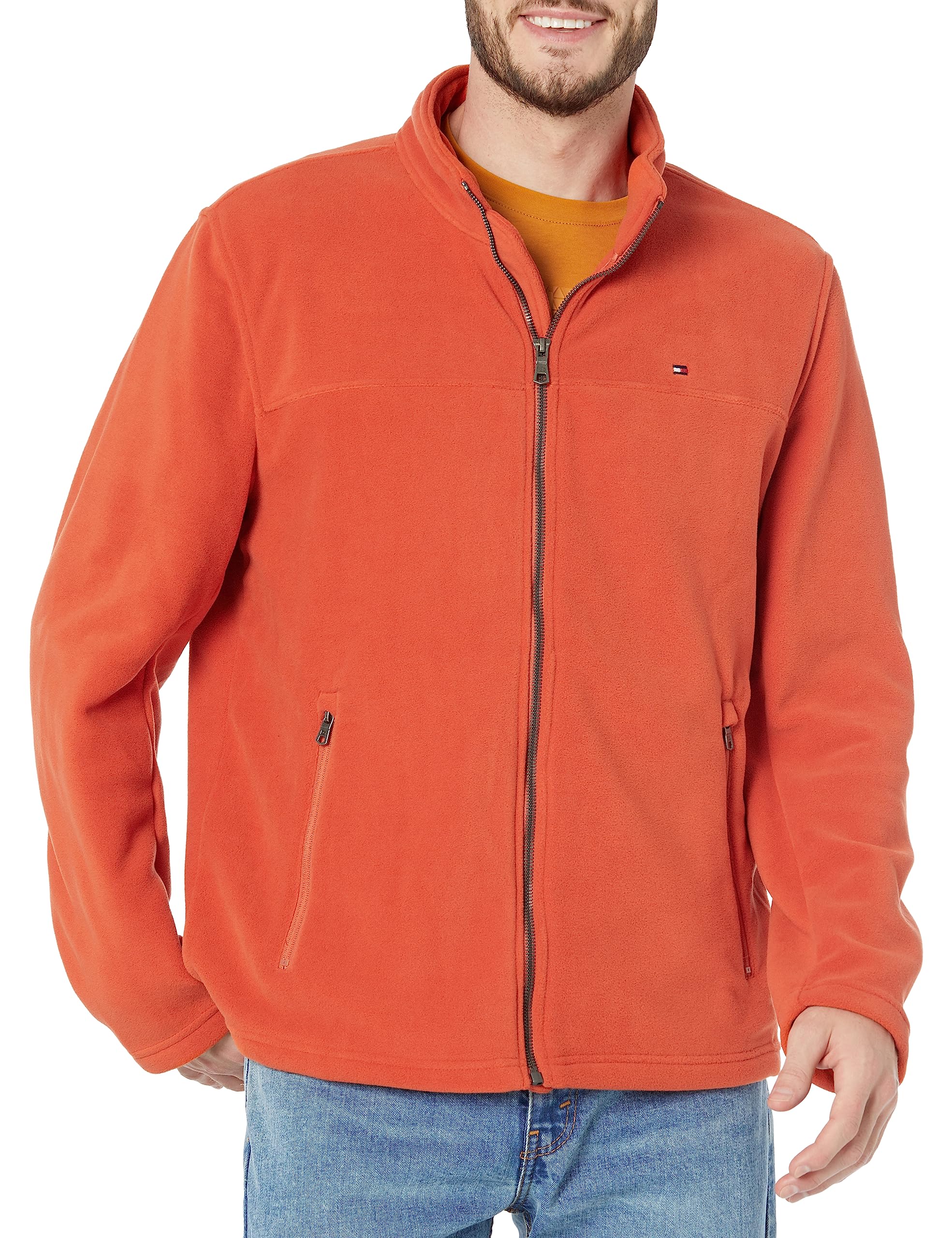Foto 2 pulgar | Chaqueta Tommy Hilfiger Clásica De Forro Polar Con Cremallera Frontal Para Hombre - Venta Internacional.