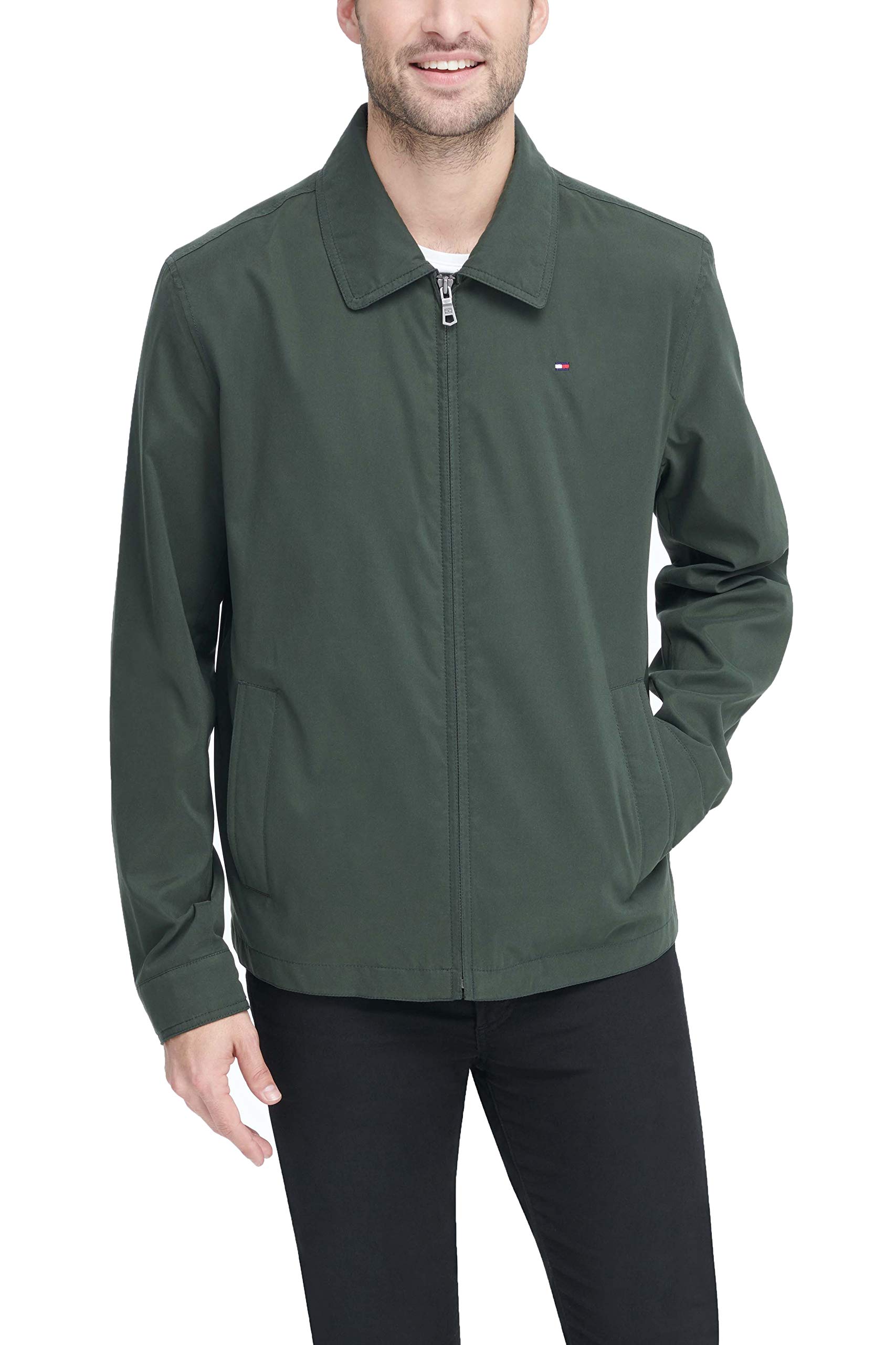 Foto 5 pulgar | Chaqueta Tommy Hilfiger Ligera De Microsarga Para Golf Para Hombre, Color Oliva Oscuro - Venta Internacional.