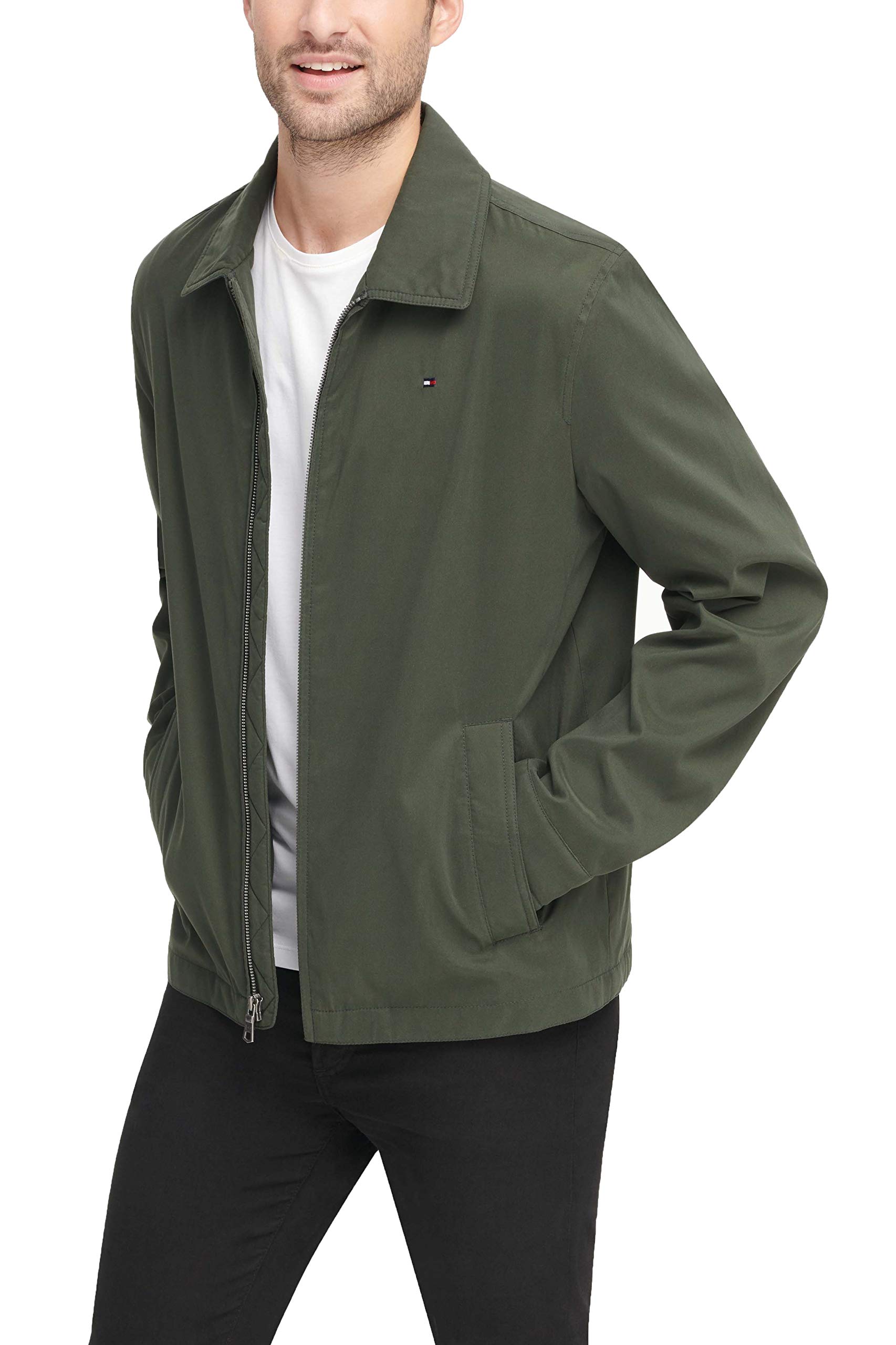 Foto 6 pulgar | Chaqueta Tommy Hilfiger Ligera De Microsarga Para Golf Para Hombre, Color Oliva Oscuro - Venta Internacional.