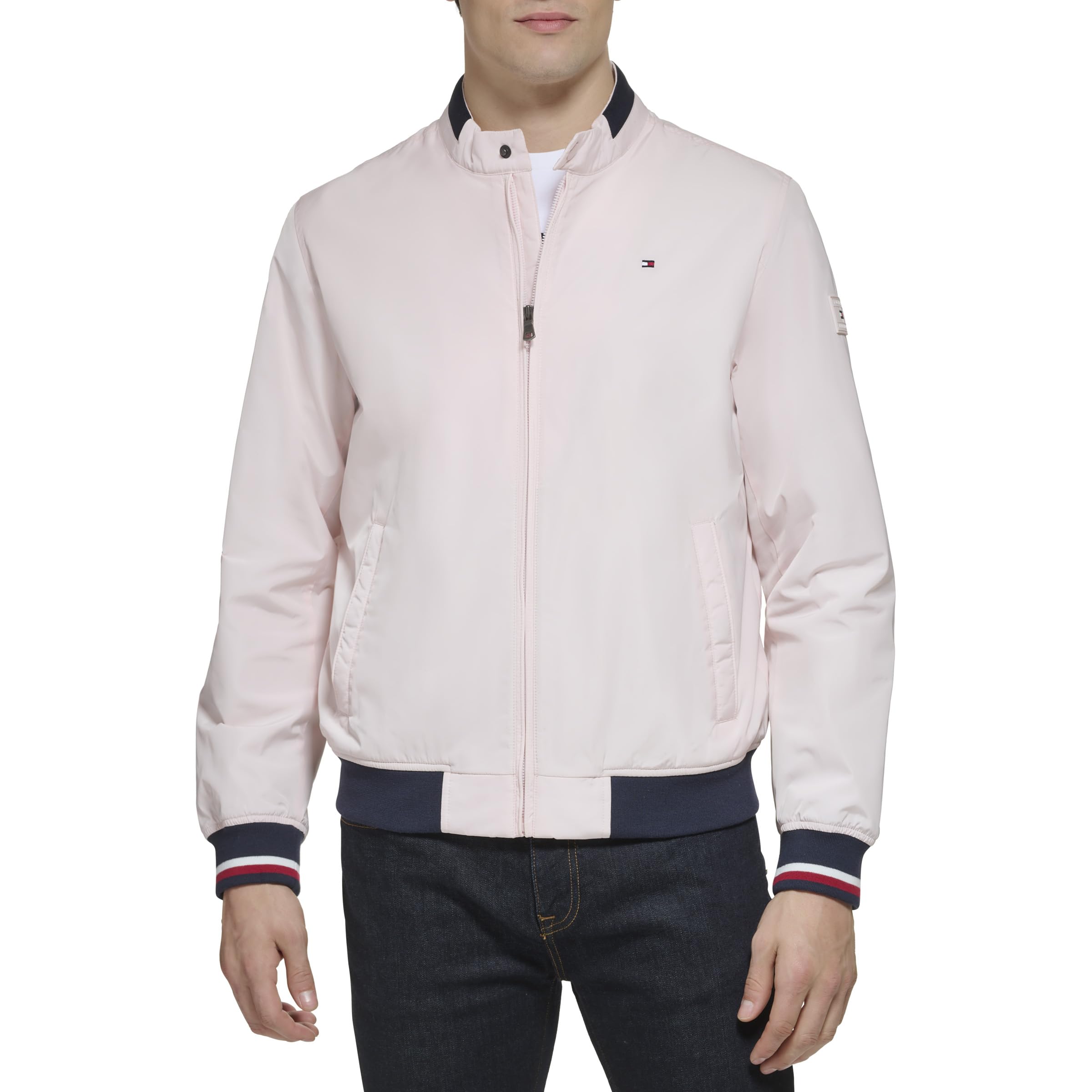 Foto 2 pulgar | Chaqueta Tipo Bomber Tommy Hilfiger, Ligera, De Punto Acanalado - Venta Internacional.