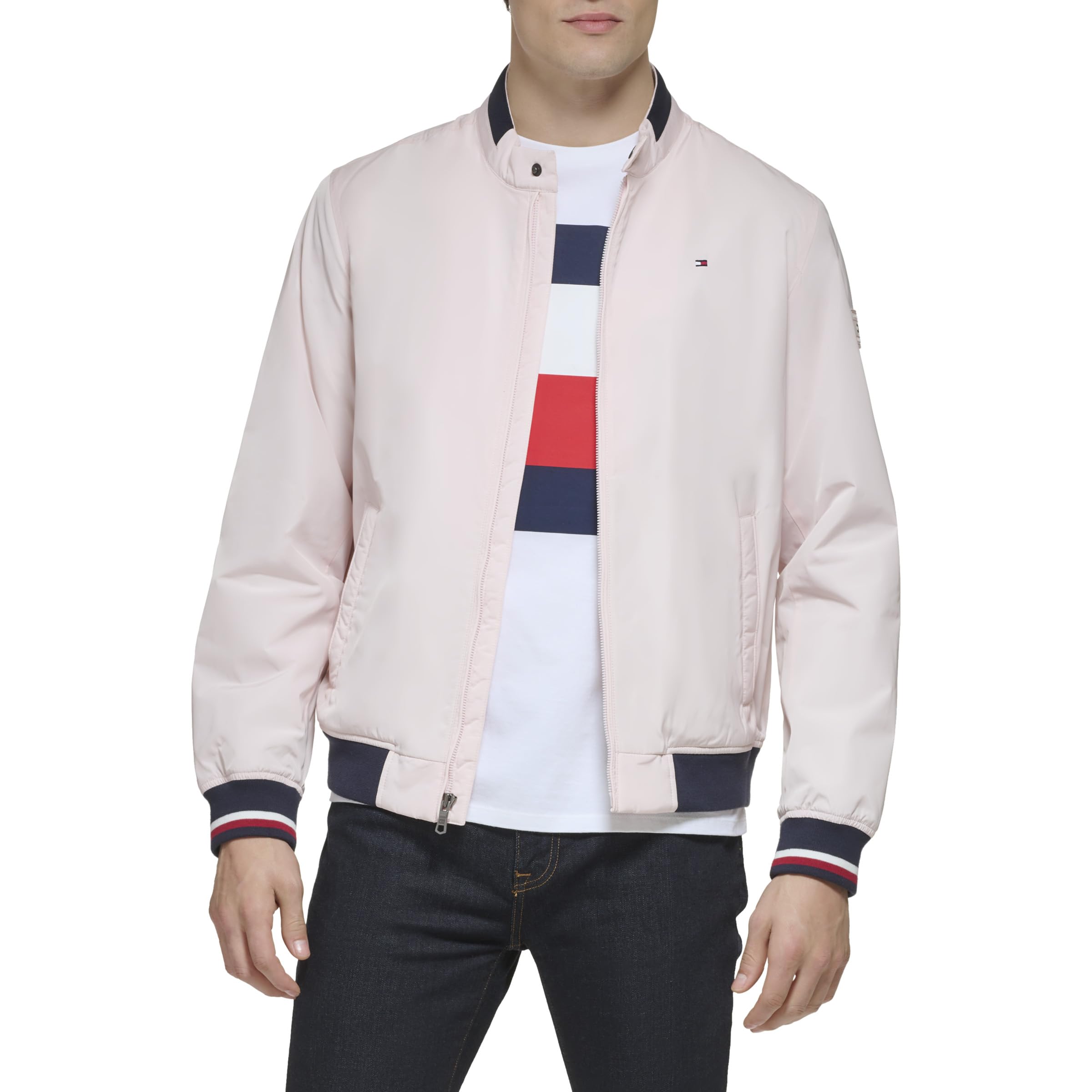 Foto 4 pulgar | Chaqueta Tipo Bomber Tommy Hilfiger, Ligera, De Punto Acanalado - Venta Internacional.