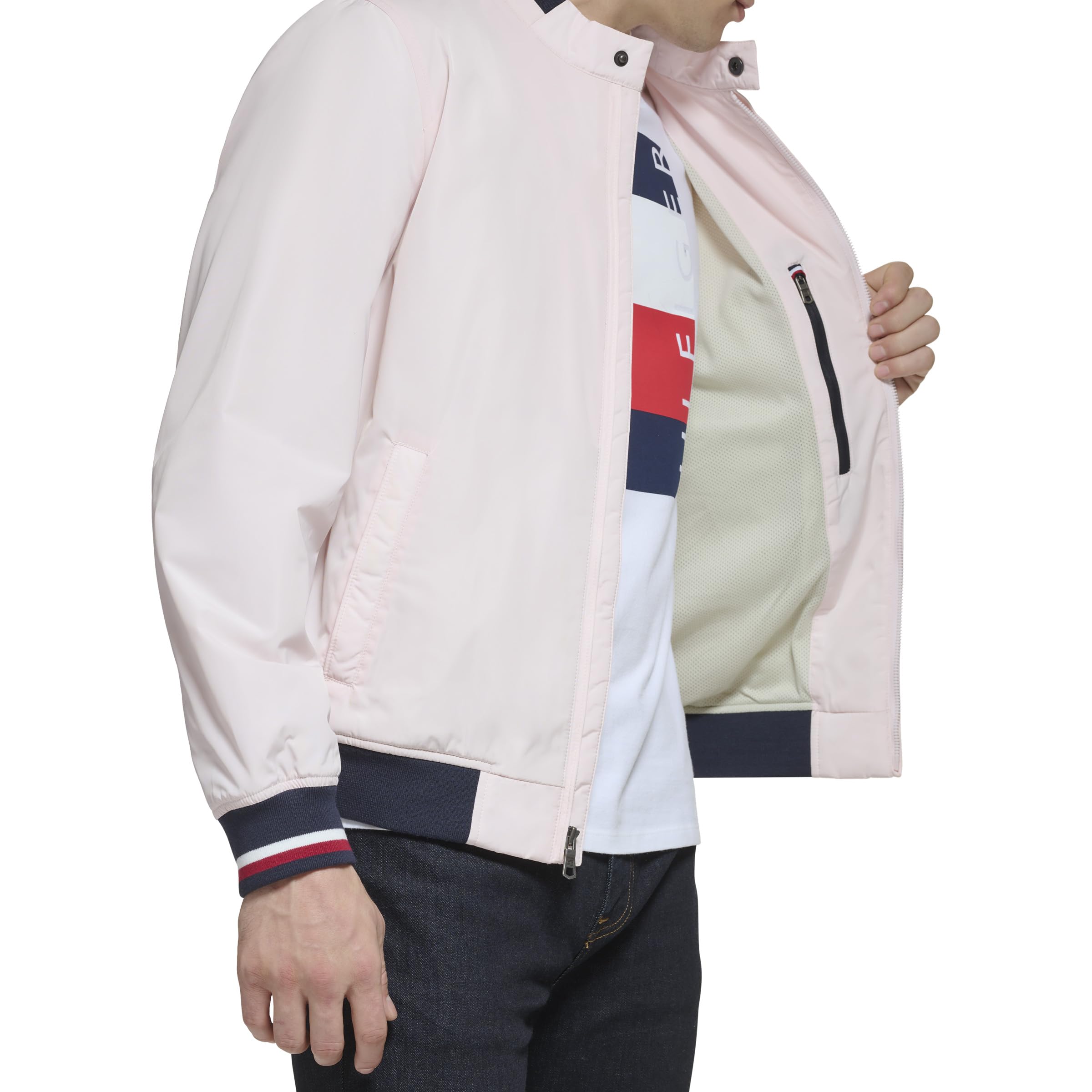 Foto 5 pulgar | Chaqueta Tipo Bomber Tommy Hilfiger, Ligera, De Punto Acanalado - Venta Internacional.