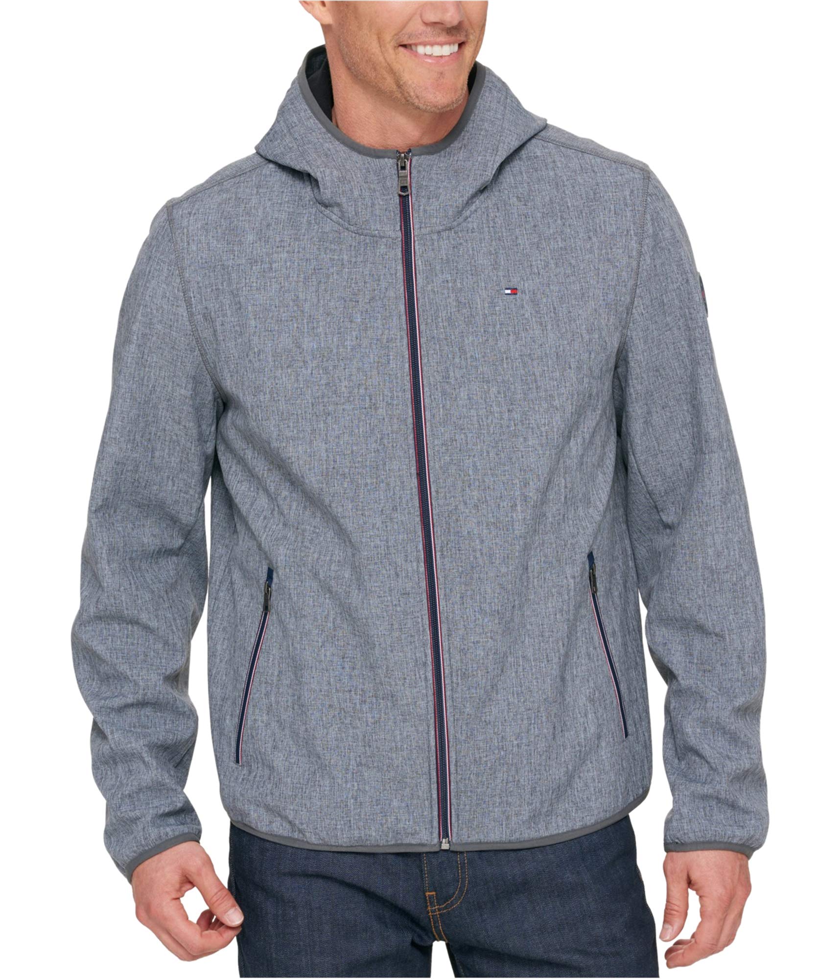 Foto 2 pulgar | Chaqueta Tommy Hilfiger Performance Soft Shell Con Capucha Para Hombre - Venta Internacional.