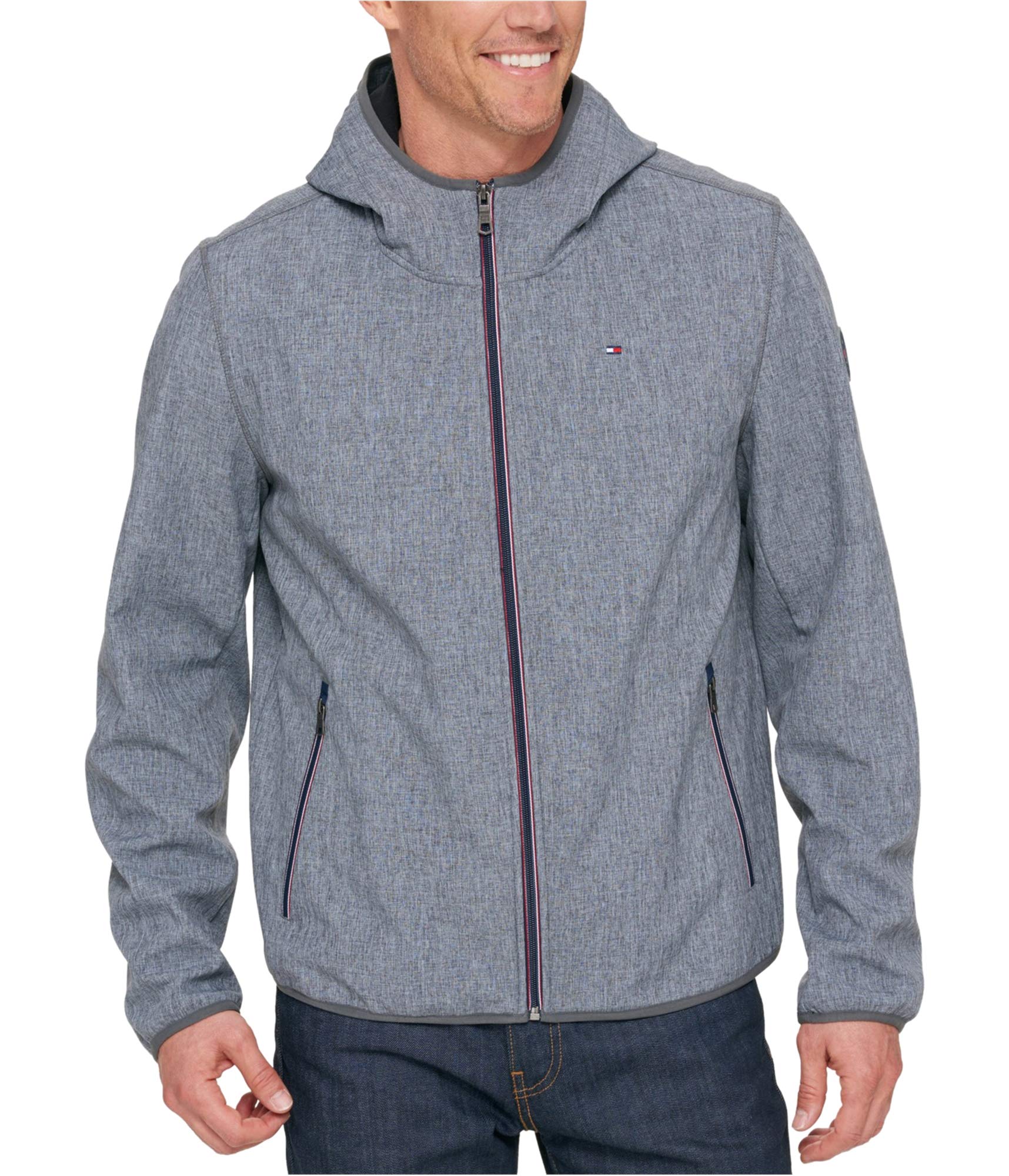 Chaqueta Tommy Hilfiger Performance Soft Shell Con Capucha Para Hombre - Venta Internacional.