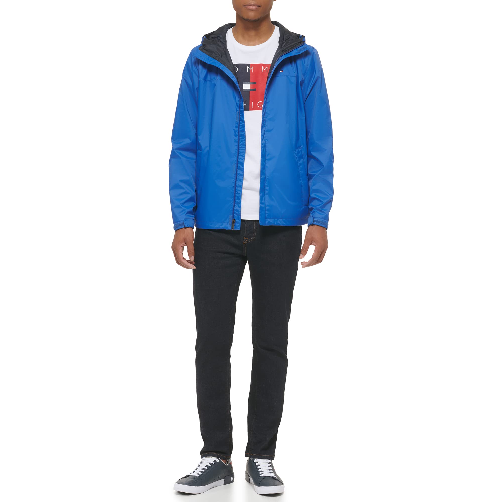Foto 4 pulgar | Chaqueta Tommy Hilfiger Impermeable Azul para Hombre - Venta Internacional