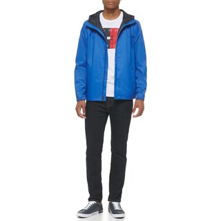 Foto 3 | Chaqueta Tommy Hilfiger Impermeable Azul para Hombre - Venta Internacional