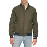 Chaqueta Tipo Bomber Tommy Hilfiger, Ligera, De Punto Acanalado - Venta Internacional.