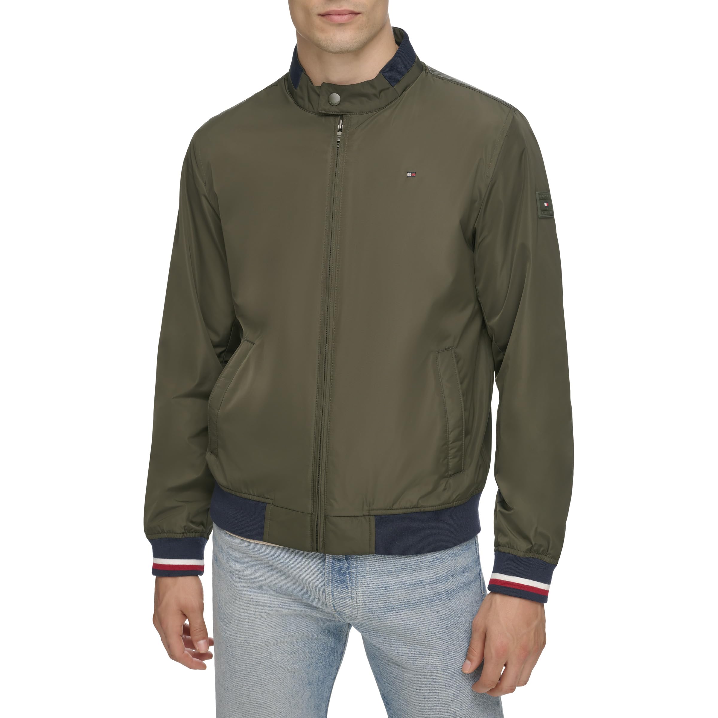 Foto 4 pulgar | Chaqueta Tipo Bomber Tommy Hilfiger, Ligera, De Punto Acanalado - Venta Internacional.
