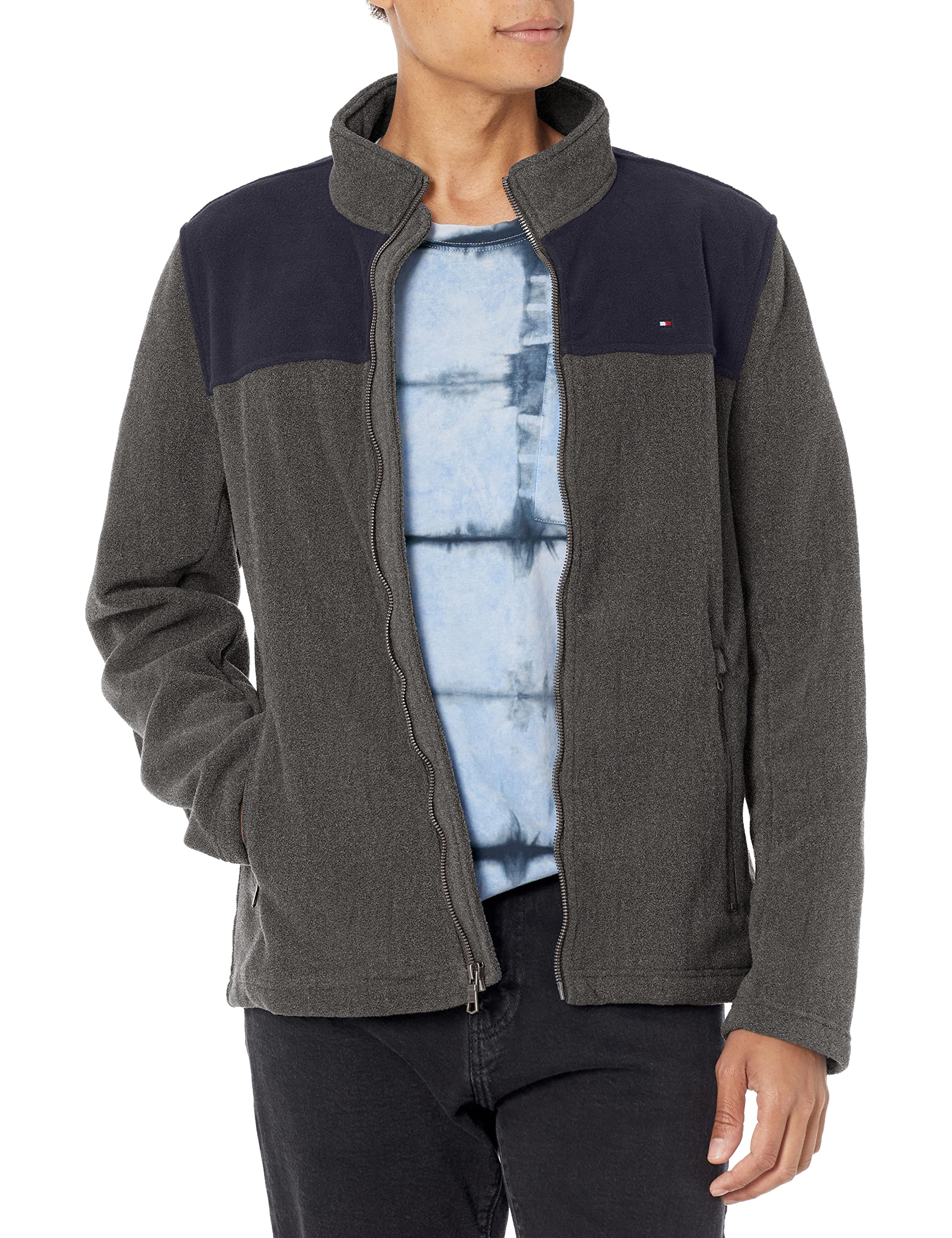 Foto 2 pulgar | Chaqueta Tommy Hilfiger De Forro Polar Clásico Con Cremallera Para Hombre - Venta Internacional.