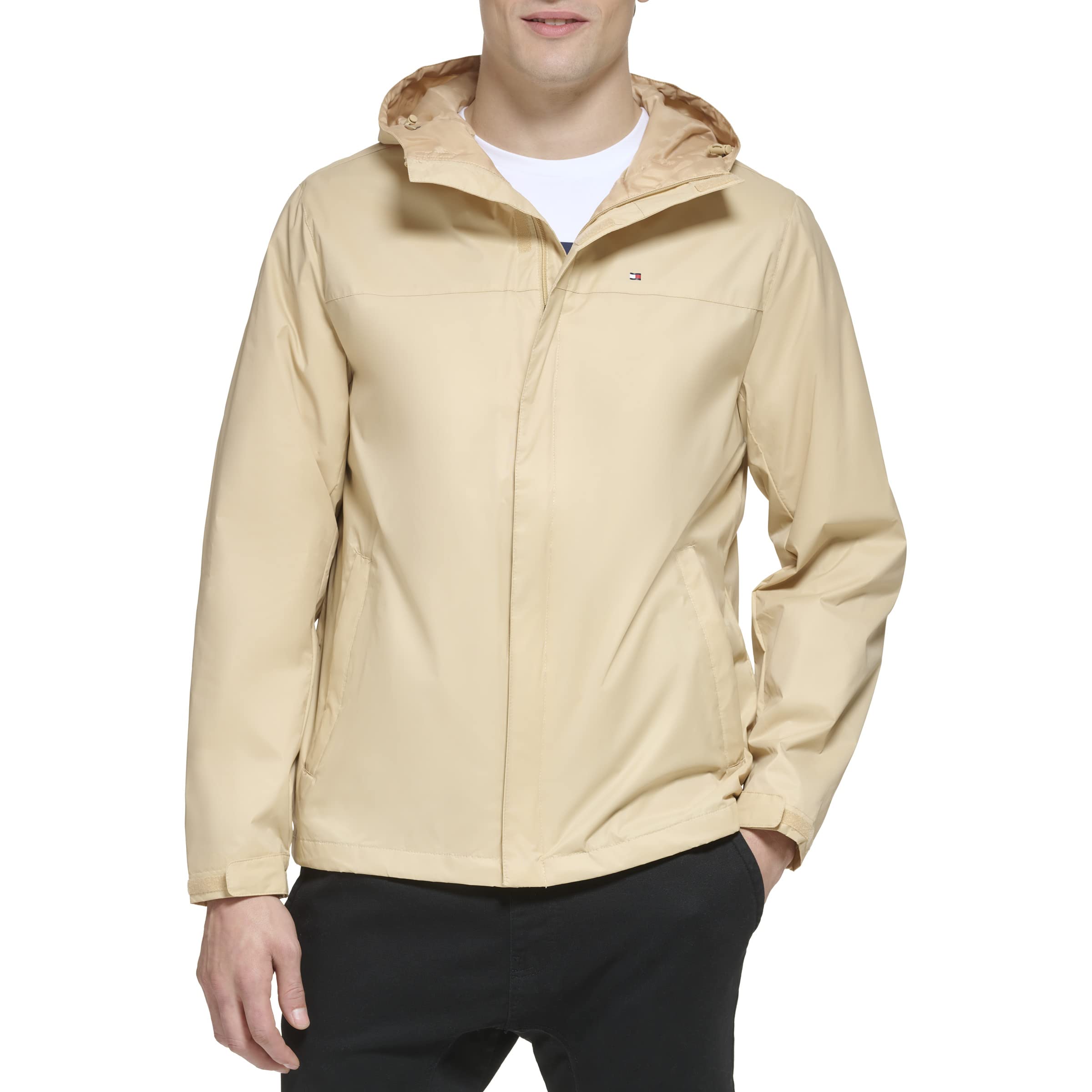 Foto 2 pulgar | Chaqueta Tommy Hilfiger color Canela Impermeable para Hombre - Venta Internacional