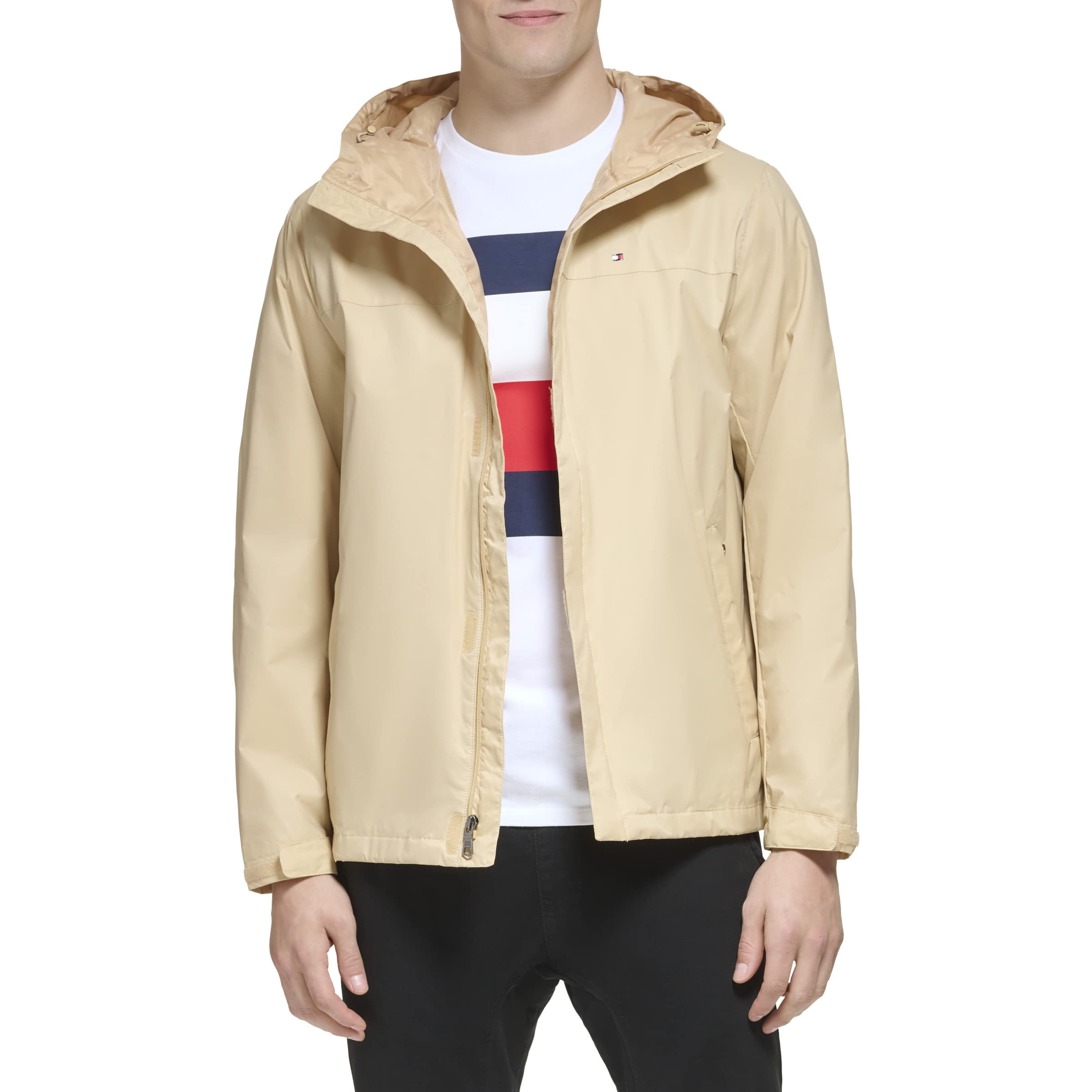 Foto 3 pulgar | Chaqueta Tommy Hilfiger color Canela Impermeable para Hombre - Venta Internacional