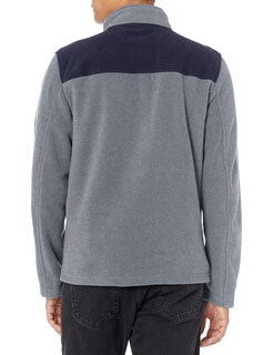 Foto 2 | Chaqueta Tommy Hilfiger, Clásica, Forro Polar Con Cremallera, Azul Marino Y Gris - Venta Internacional.