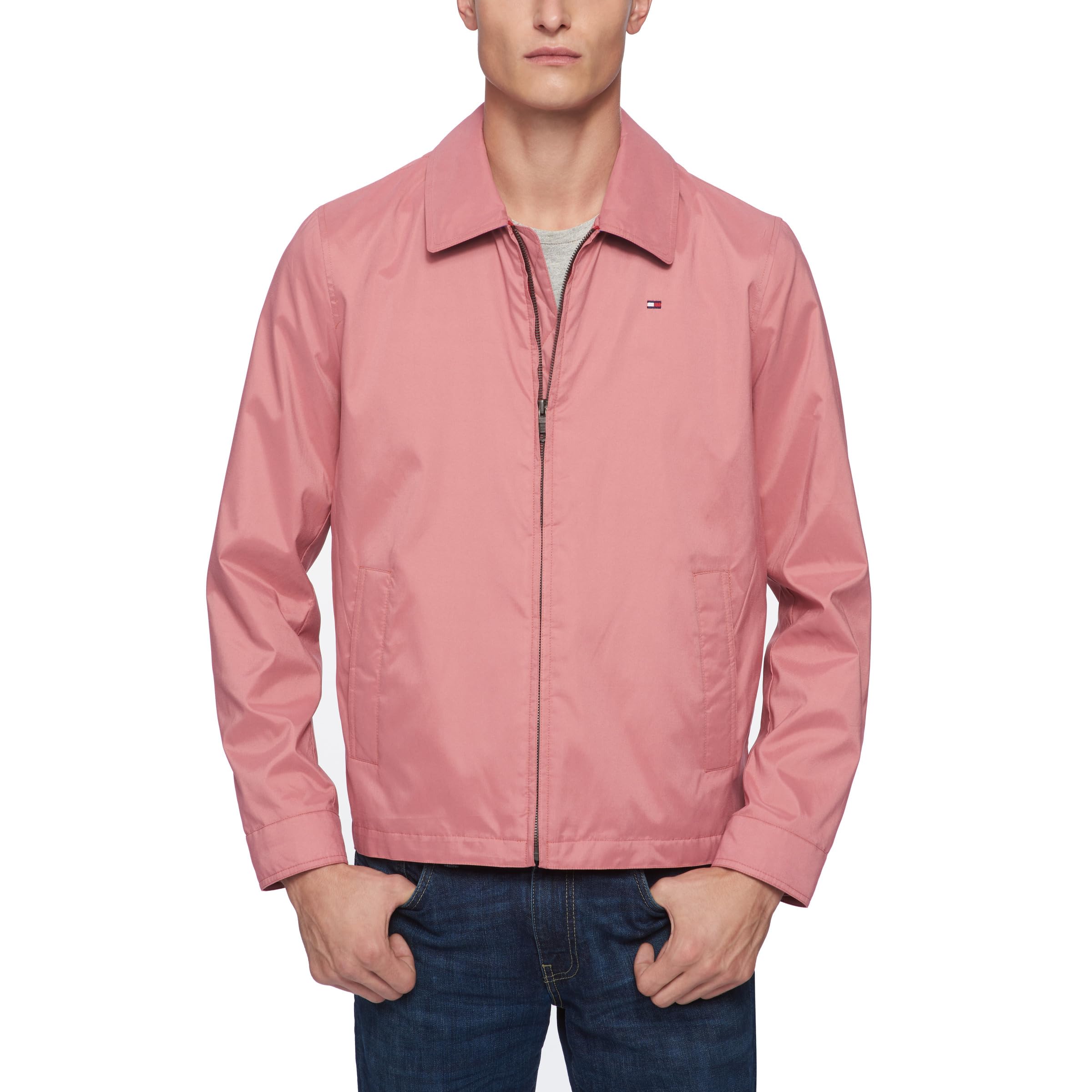 Foto 2 pulgar | Chaqueta Tommy Hilfiger Ligera De Microsarga Para Golf, Color Rojo, Xs, Para Hombre - Venta Internacional.