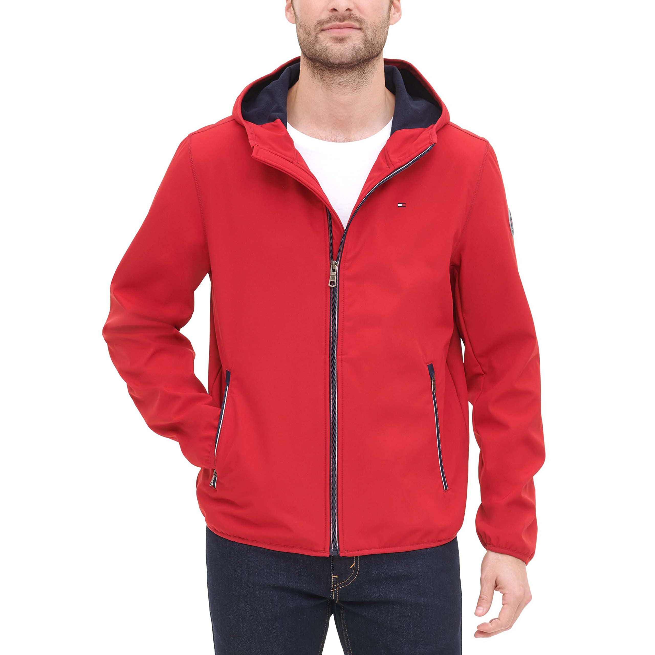 Chaqueta Tommy Hilfiger Performance Soft Shell Con Capucha Para Hombre - Venta Internacional.