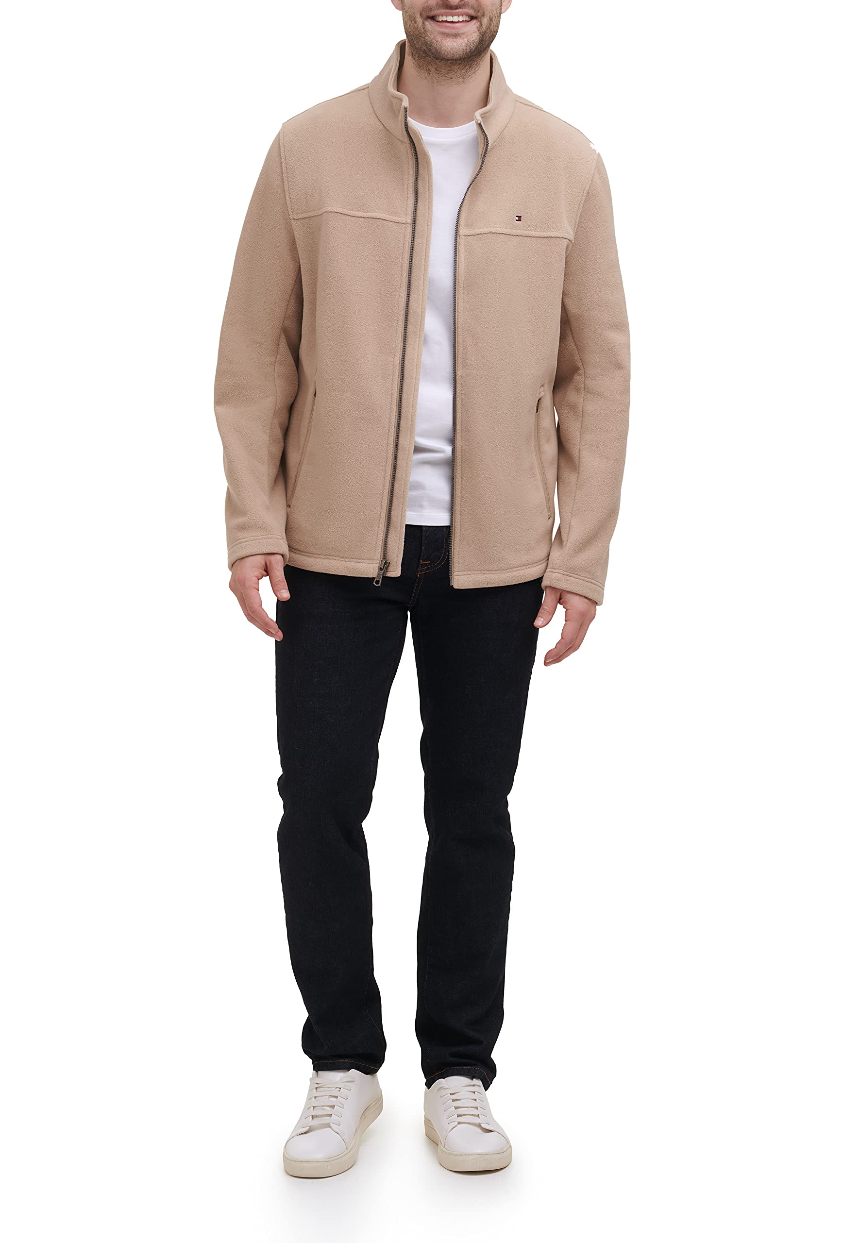 Foto 4 pulgar | Chaqueta Tommy Hilfiger Clásica Con Cremallera Frontal, Forro Polar, Color Canela - Venta Internacional.