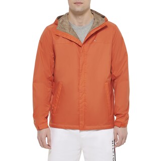 Foto 1 | Chaqueta Tommy Hilfiger Ligera Impermeable Naranja para Hombre - Venta Internacional