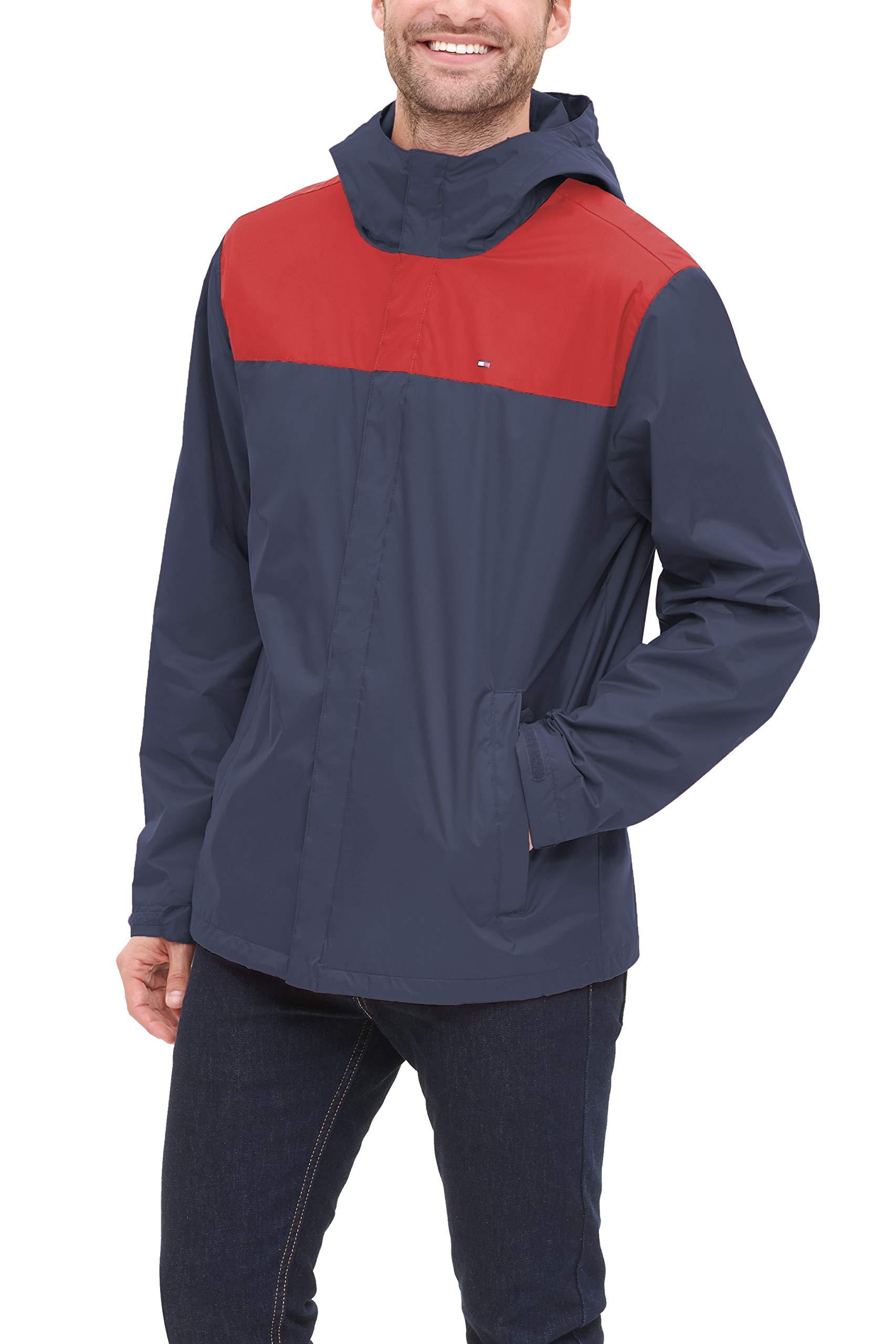 Foto 3 pulgar | Chaqueta Tommy Hilfiger Azul Marino Ligera Impermeable para Hombre - Venta Internacional