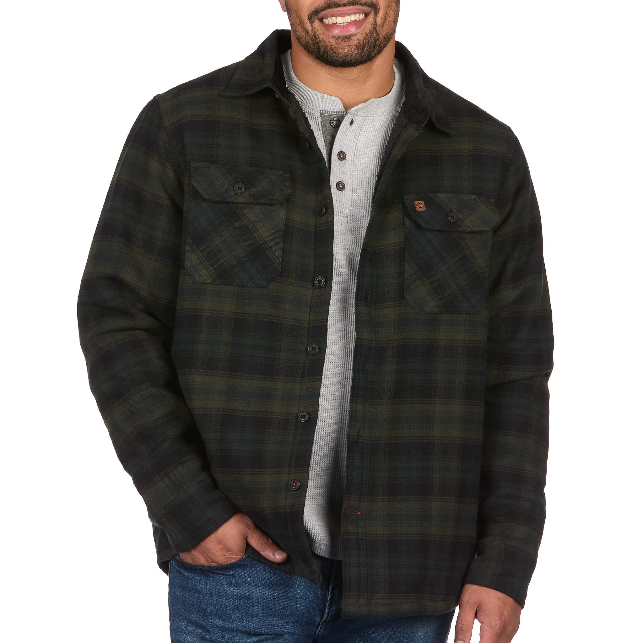 Foto 1 | Camisa Coleman  Franela Oliva para Hombre - Venta Internacional