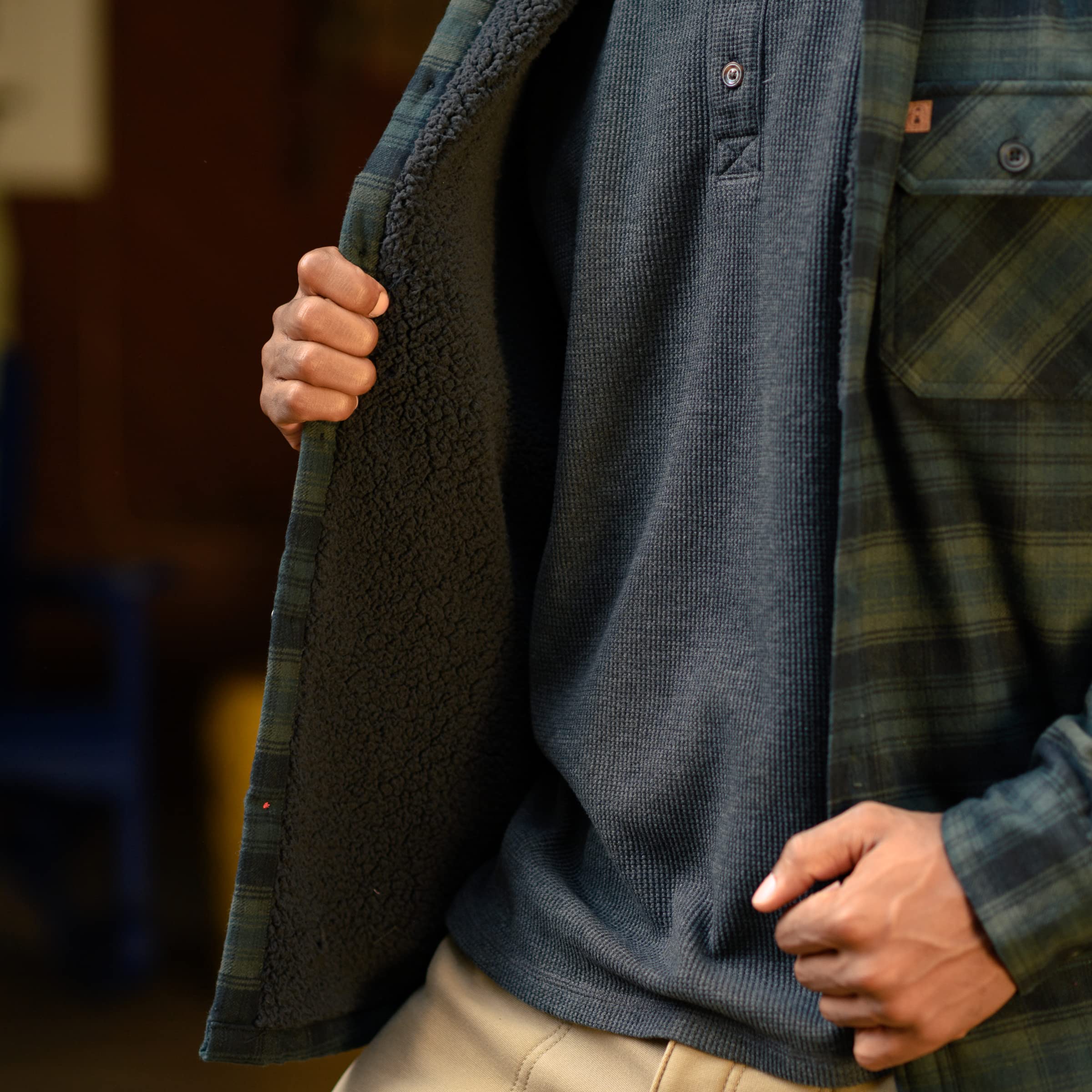 Foto 7 pulgar | Camisa Coleman  Franela Oliva para Hombre - Venta Internacional