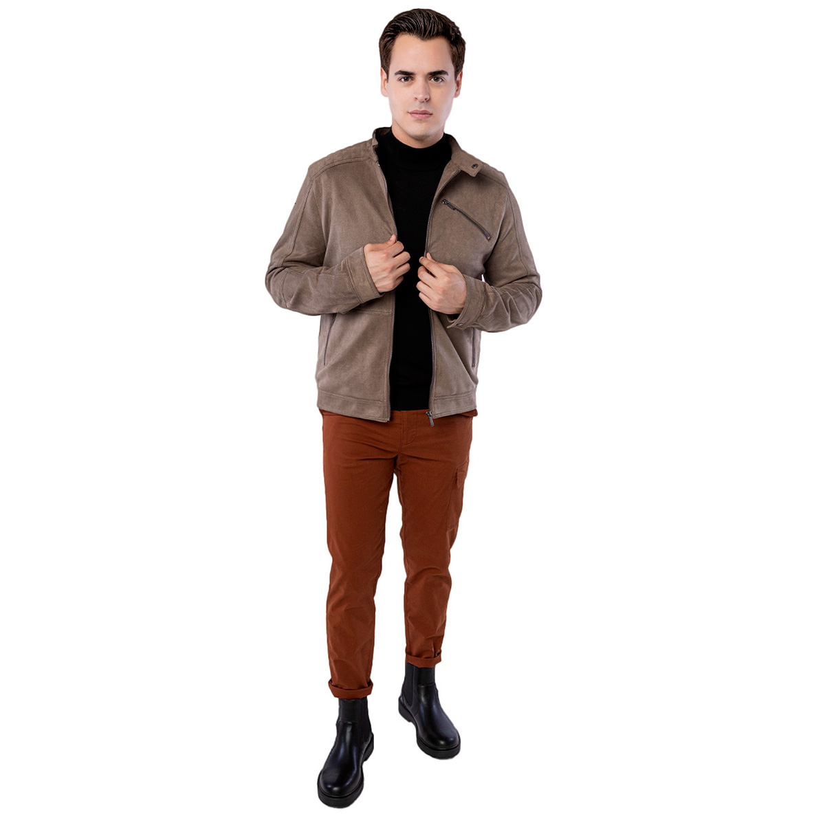 Foto 4 pulgar | Generra | Chamarra Casual De Cuello Alto Para Hombre