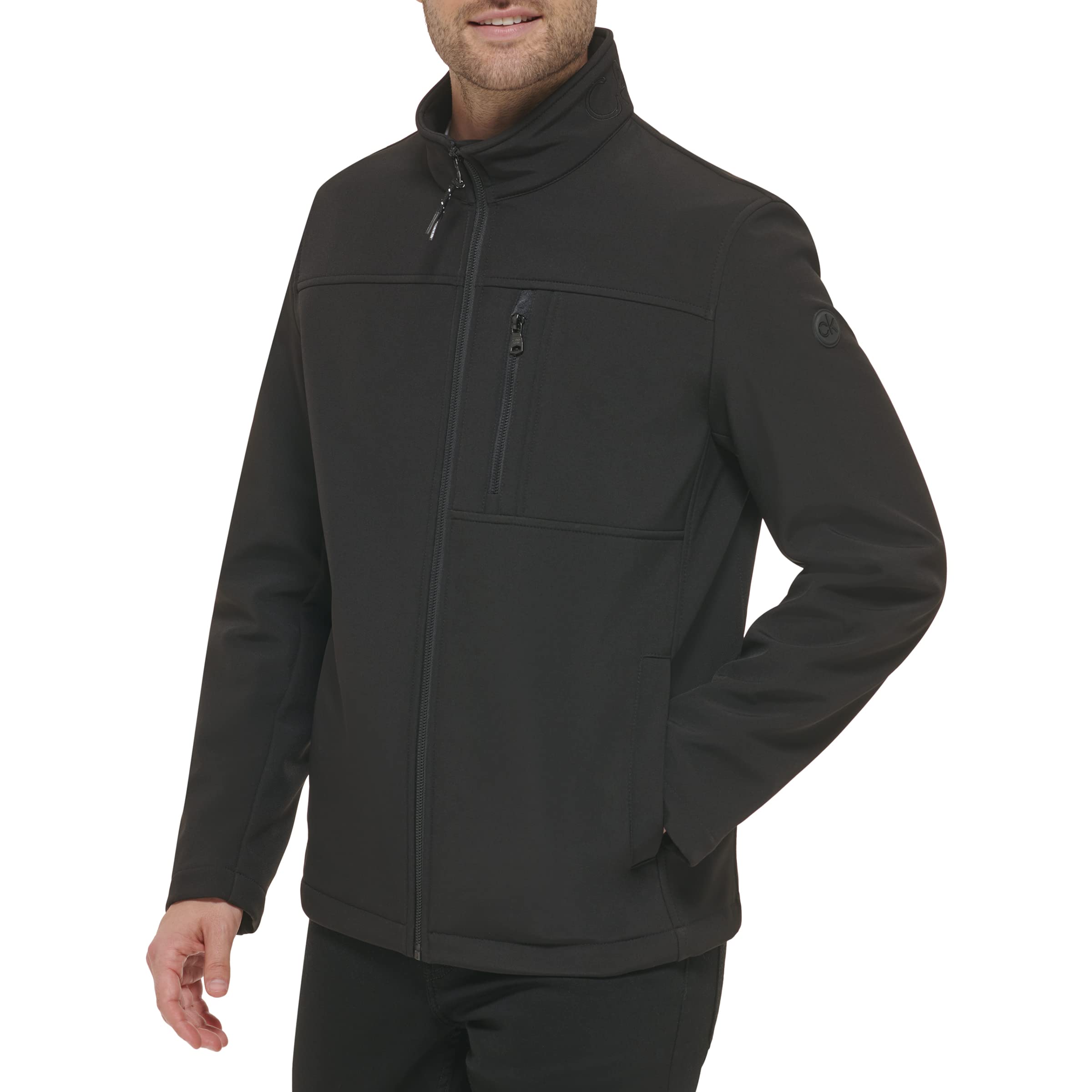 Foto 2 pulgar | Chaqueta Impermeable Cortavientos Calvin Klein Para Hombre, Color Negro - Venta Internacional.