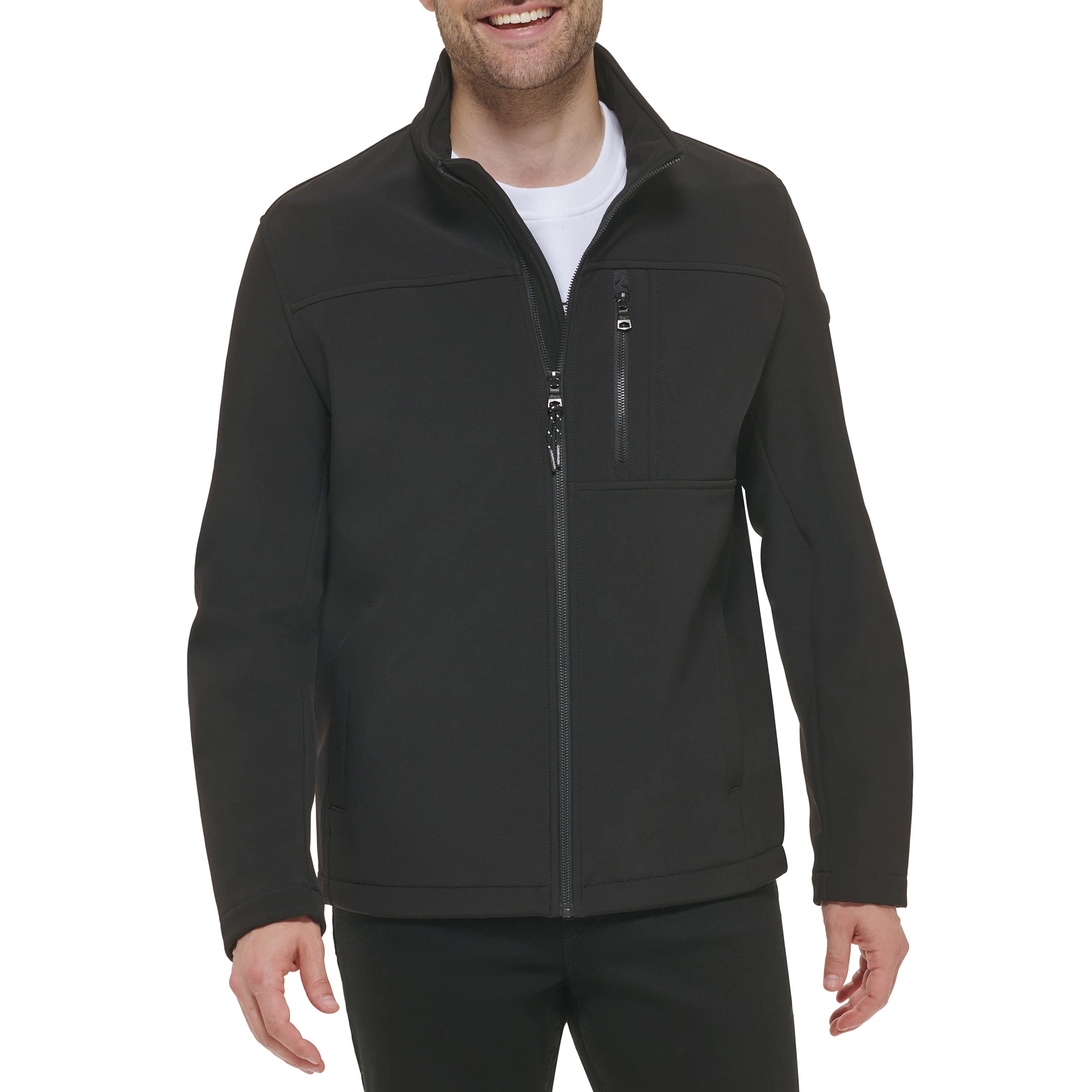 Foto 3 pulgar | Chaqueta Impermeable Cortavientos Calvin Klein Para Hombre, Color Negro - Venta Internacional.