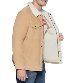Foto 2 | Chaqueta Levi's Corduroy Sherpa Trucker Para Hombre, Talla L - Venta Internacional.
