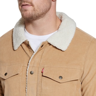 Foto 3 | Chaqueta Levi's Corduroy Sherpa Trucker Para Hombre, Talla L - Venta Internacional.