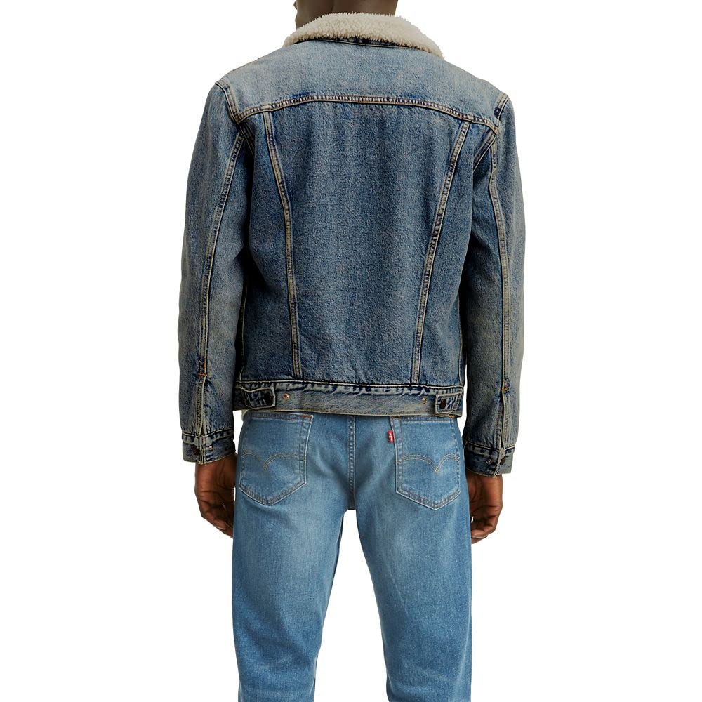 Foto 3 pulgar | Chaqueta Levi's Sherpa Trucker Denim Para Hombre, Talla L - Venta Internacional.