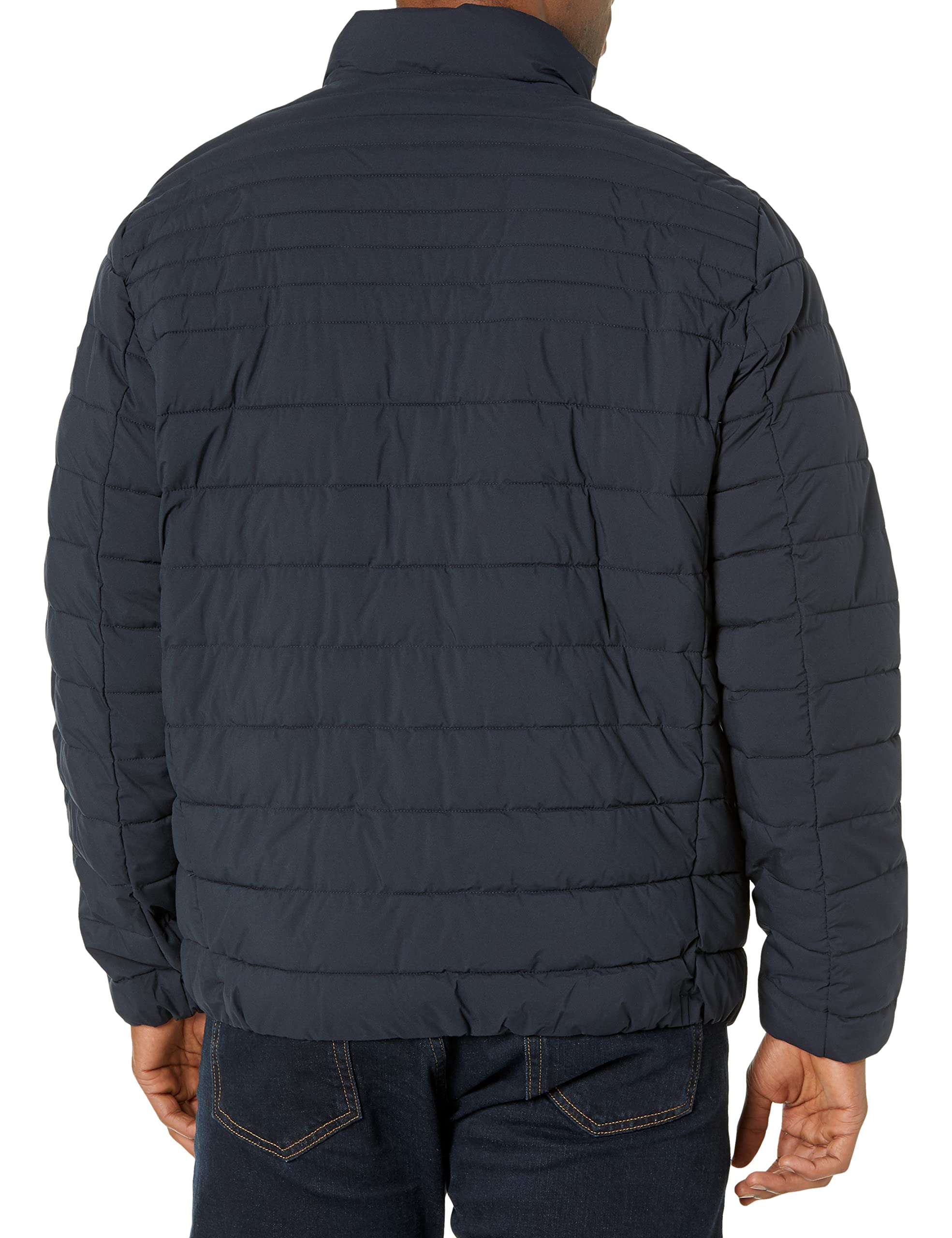 Foto 3 pulgar | Chaqueta Calvin Klein Para Hombre, Clásica, Plegable, De Plumón, Azul Marino, Talla M - Venta Internacional.