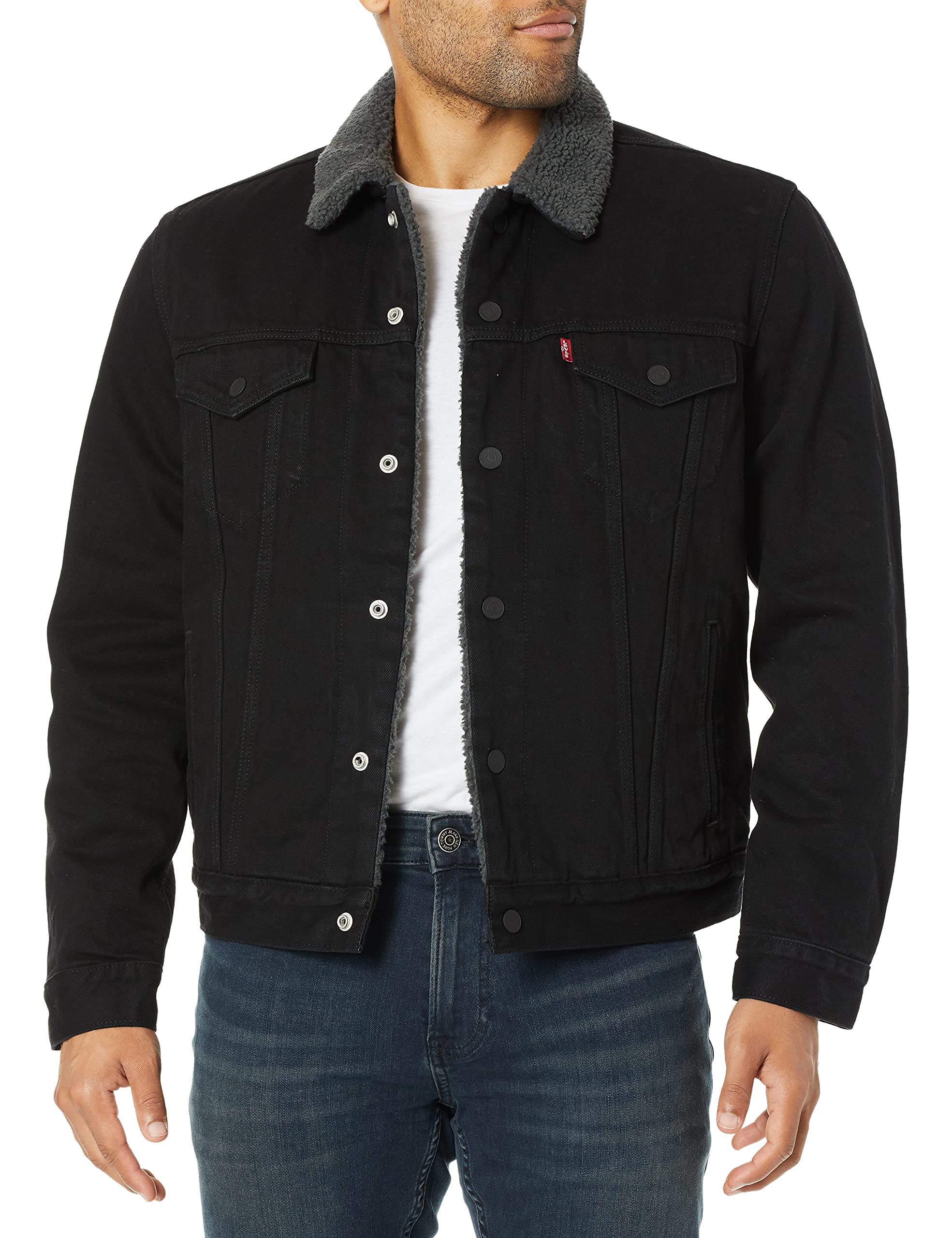 Foto 2 pulgar | Chaqueta Levi's Sherpa Trucker Duvall Para Hombre, Talla Xl - Venta Internacional.