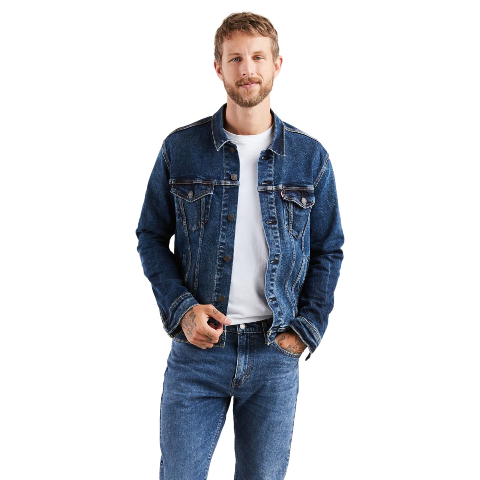 Foto 2 pulgar | Chaqueta Levi's Trucker Colusa/stretch Para Hombre Xxl - Venta Internacional.