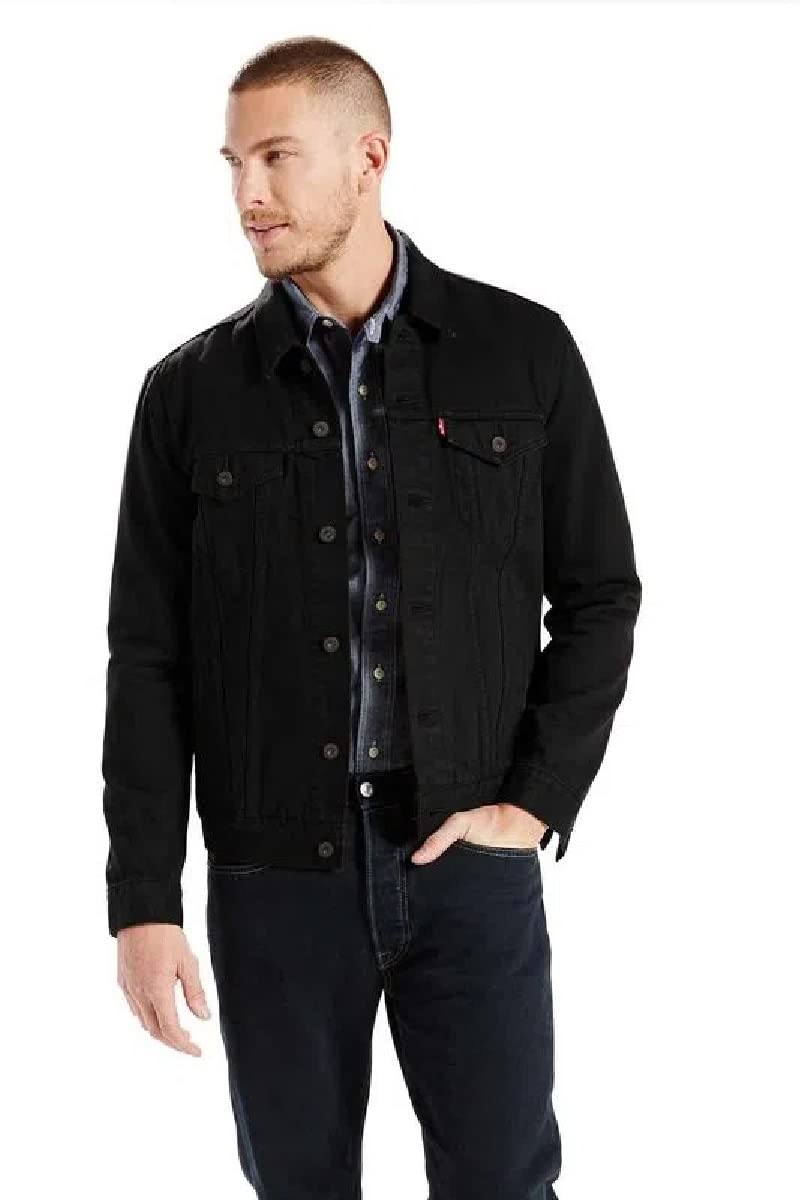 Foto 2 pulgar | Chaqueta Levi's Trucker Larimar/negro/stretch Para Hombre, Talla Xl - Venta Internacional.