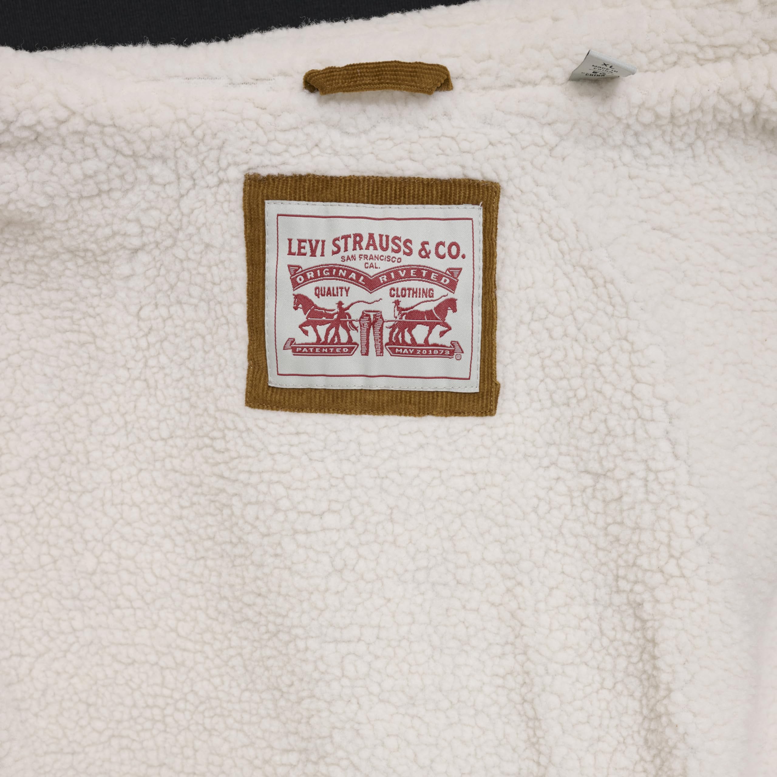 Foto 5 pulgar | Chaqueta Levi's Corduroy Sherpa Trucker Para Hombre, Color Marrón, Talla L - Venta Internacional.