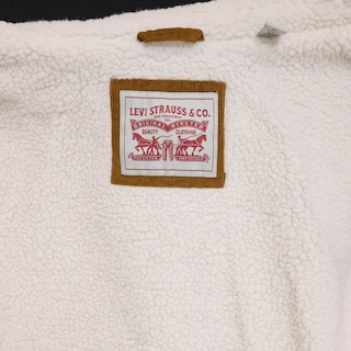 Foto 4 | Chaqueta Levi's Corduroy Sherpa Trucker Para Hombre, Color Marrón, Talla L - Venta Internacional.