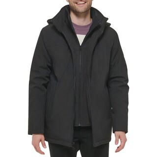 Foto 1 | Abrigo Calvin Klein Resistente Al Agua Y Al Viento Para Hombre Negro - Venta Internacional.