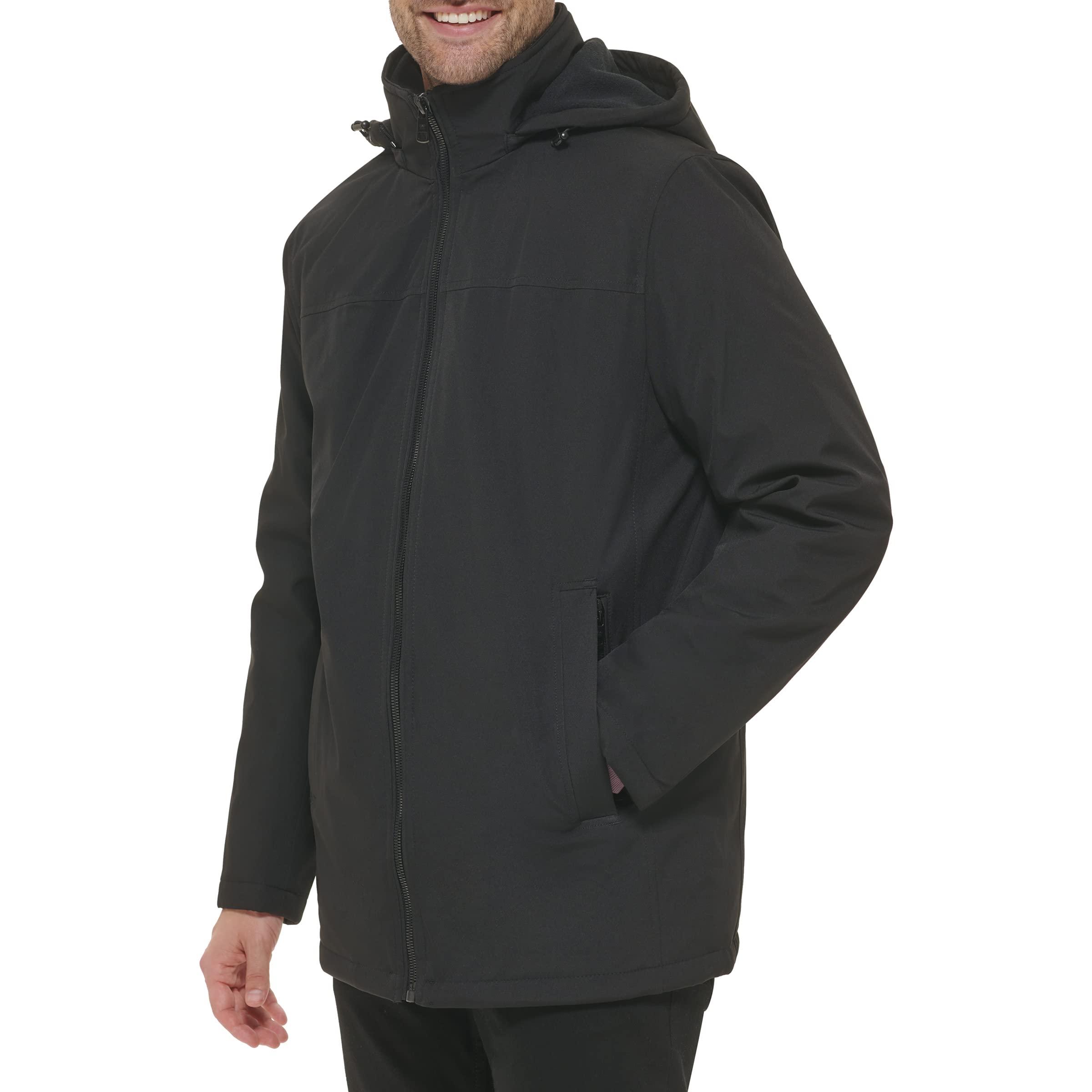 Foto 4 pulgar | Abrigo Calvin Klein Resistente Al Agua Y Al Viento Para Hombre Negro - Venta Internacional.