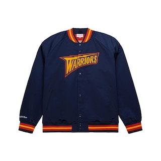 Foto 1 | Chamarra Mitchell & Ness Nba Lightweight Satin Warriors Hombre Azul