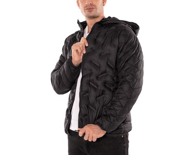 Foto 1 | Chamarra Ocean Point Negro Con Capucha