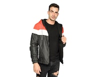 Chamarra Para Vista Ocean Point Negro Hombre Doble Con Gorro