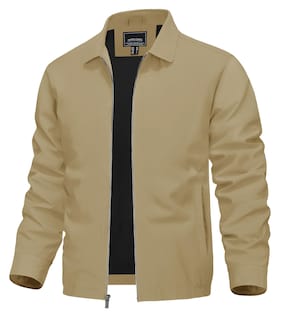 Foto 1 | Chaqueta Tacvasen Ligera A Prueba De Viento Para Hombre, Color Caqui - Venta Internacional.