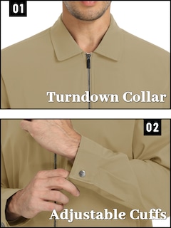 Foto 5 | Chaqueta Tacvasen Ligera A Prueba De Viento Para Hombre, Color Caqui - Venta Internacional.