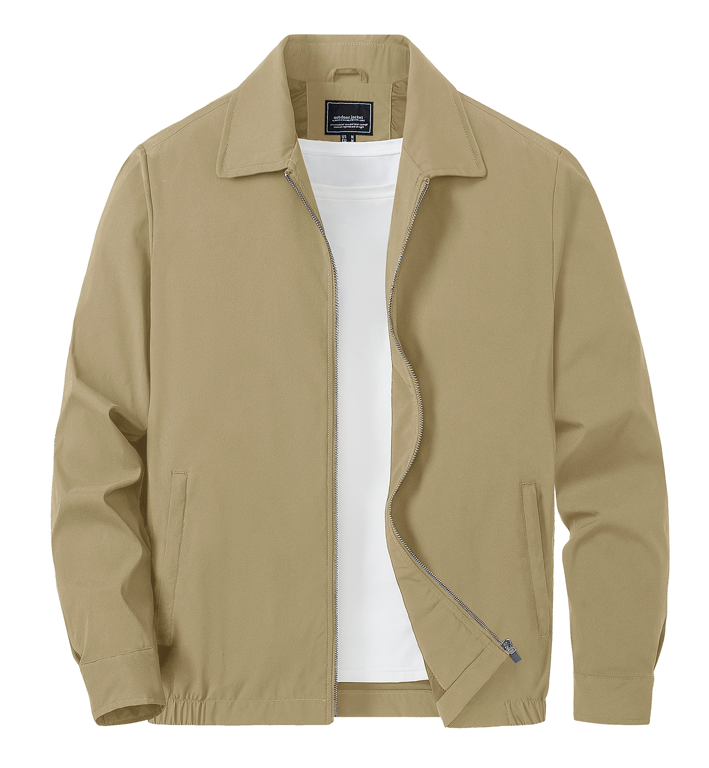Foto 8 pulgar | Chaqueta Tacvasen Ligera A Prueba De Viento Para Hombre, Color Caqui - Venta Internacional.