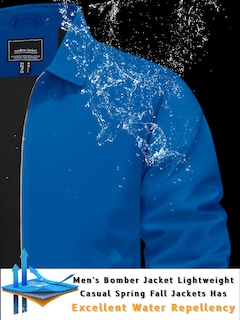 Foto 2 | Chaqueta Tacvasen Ligera A Prueba De Viento Para Hombre Azul Verde - Venta Internacional.