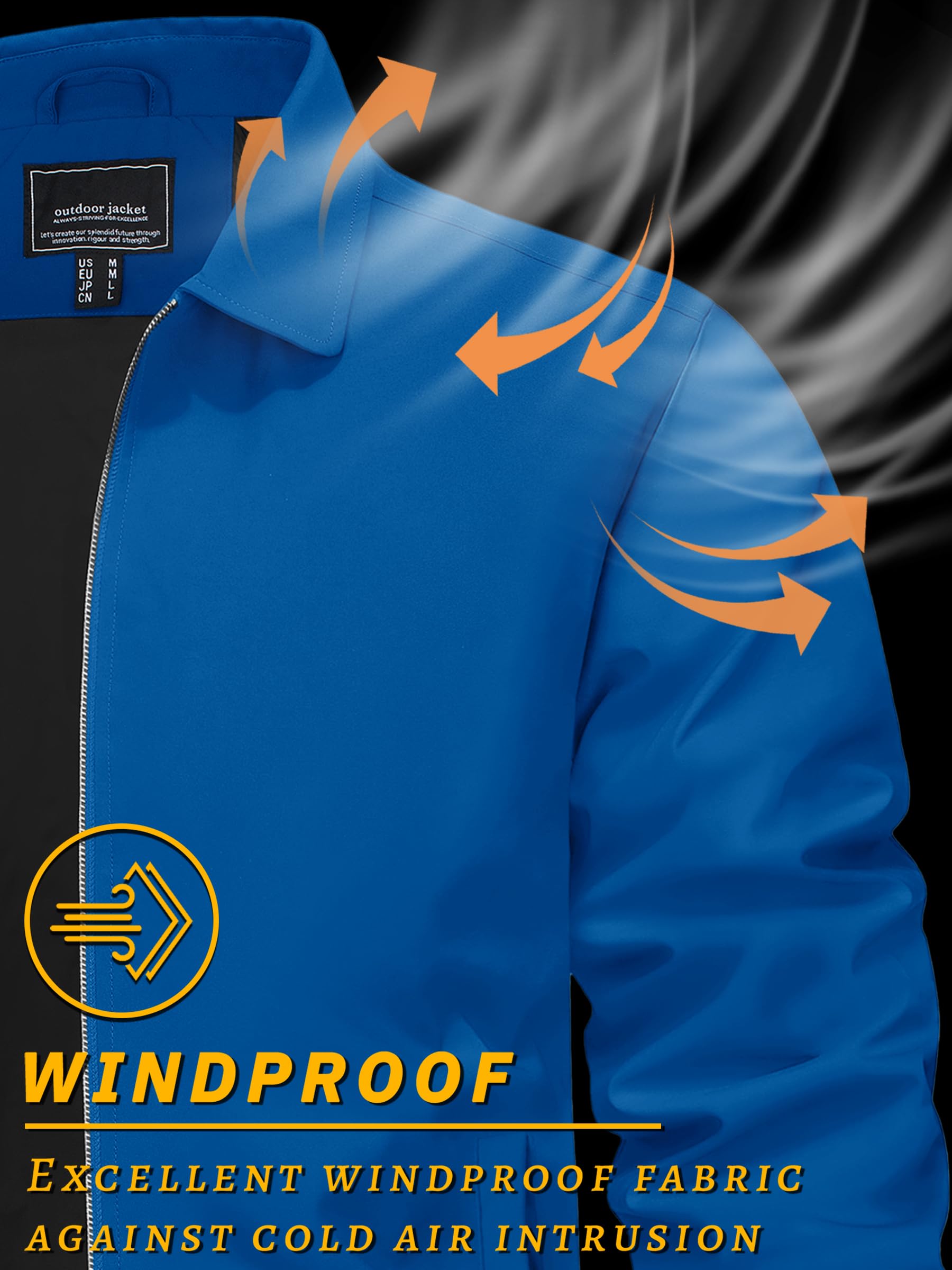 Foto 4 pulgar | Chaqueta Tacvasen Ligera A Prueba De Viento Para Hombre Azul Verde - Venta Internacional.