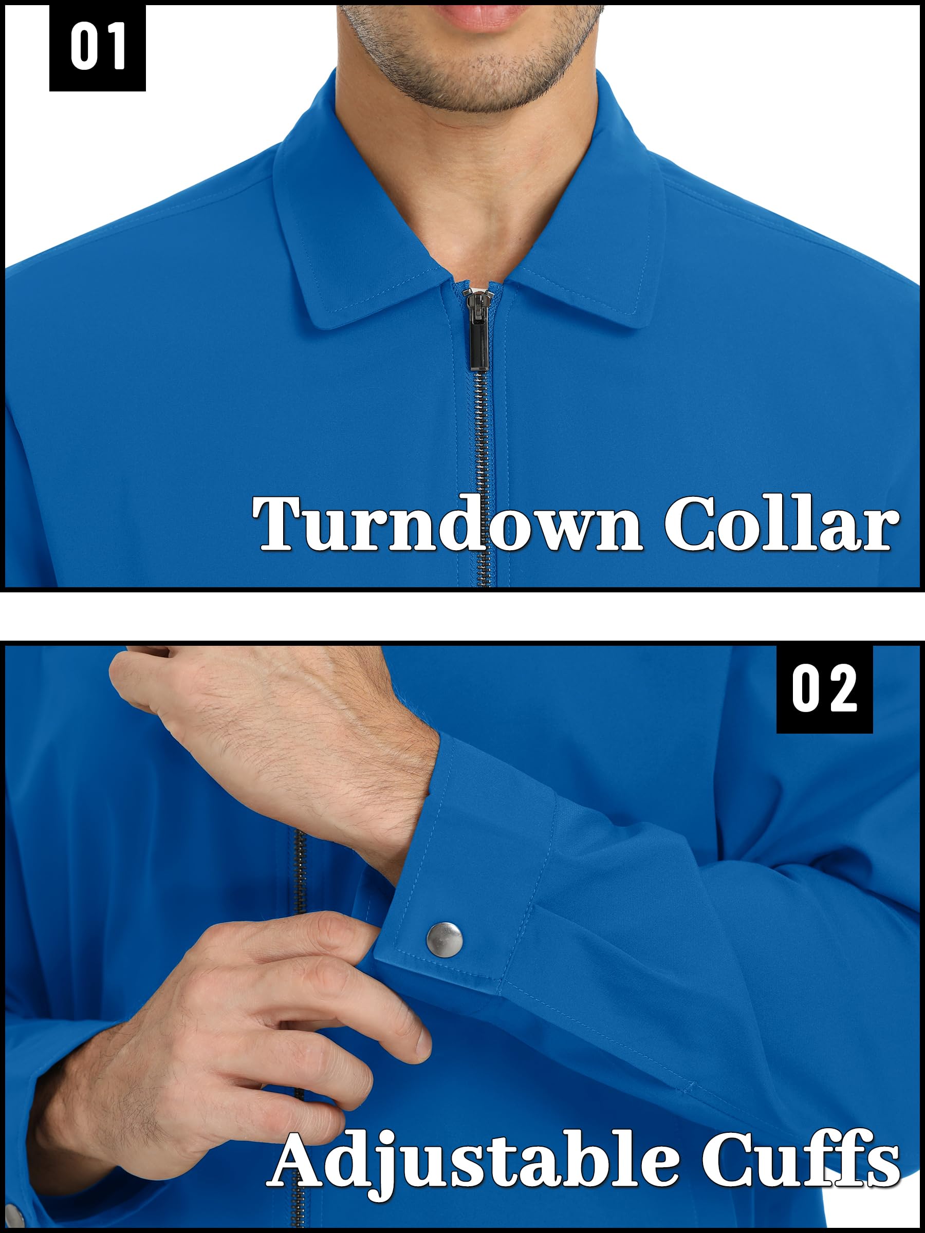 Foto 6 pulgar | Chaqueta Tacvasen Ligera A Prueba De Viento Para Hombre Azul Verde - Venta Internacional.