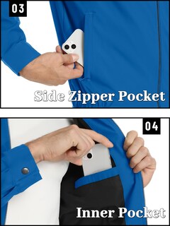 Foto 6 | Chaqueta Tacvasen Ligera A Prueba De Viento Para Hombre Azul Verde - Venta Internacional.