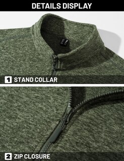 Foto 4 | Chaqueta Polar Tacvasen, Abrigo De Viaje Ligero Para Hombre, A-green L - Venta Internacional.
